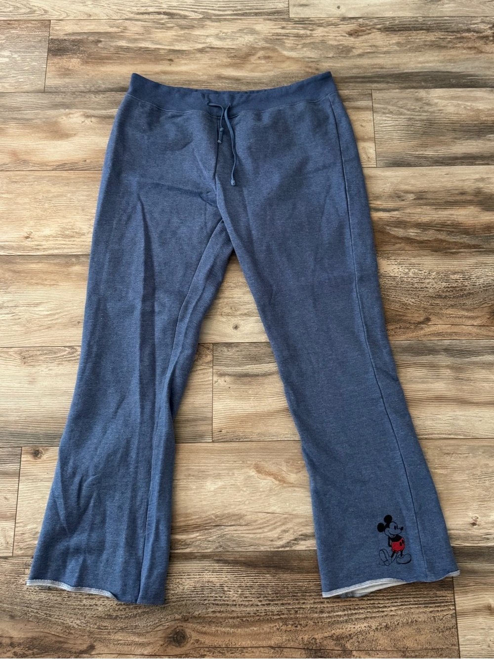 Disney Mickey Mouse denim-blue flared lounge sweatpants XL